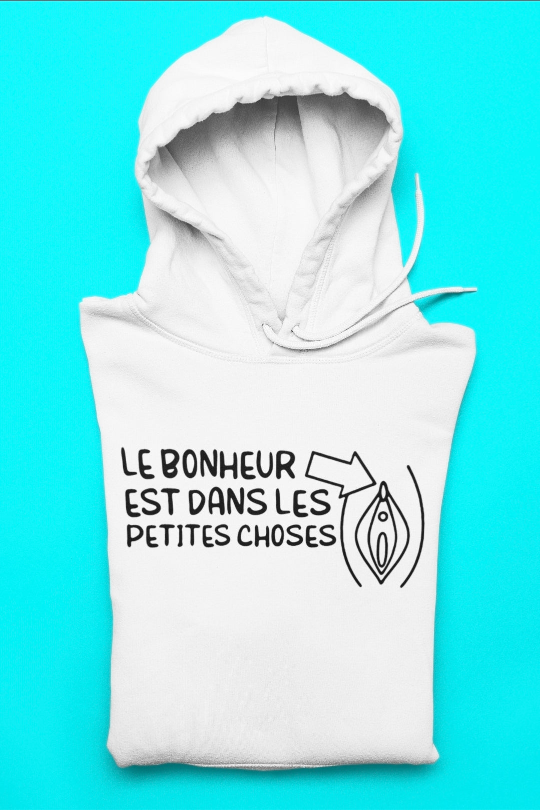T-shirt Vneck pour femme Le bonheur est dans les petites choses